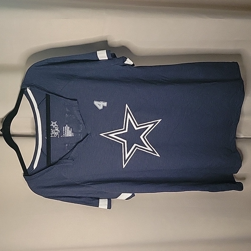Dallas Cowboys Dak Prescott Tshirt Short Sleeves V-neck